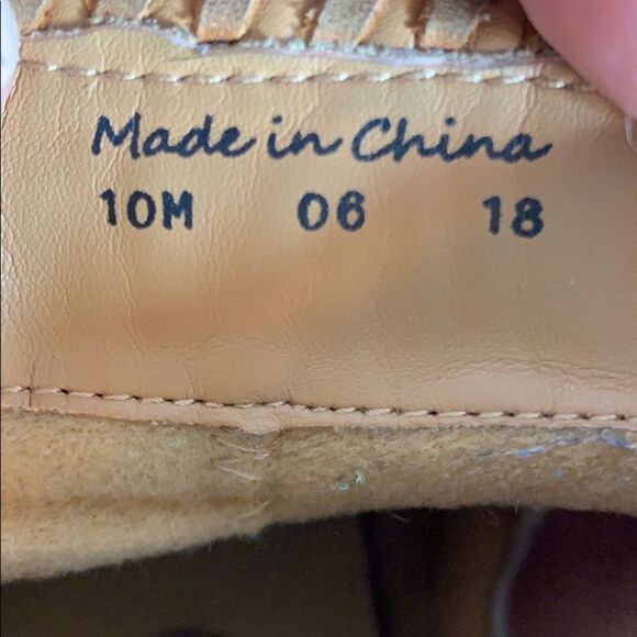 Jack Rogers Pippa Tan Suede Lug Sole Boots Sz 10 - Picture 5 of 6
